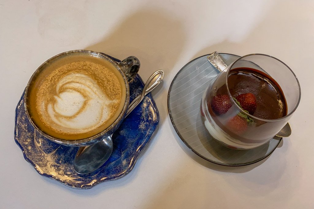 Cappuccino at Tartine, Dushanbe, Tajikistan, Tartine Cafe