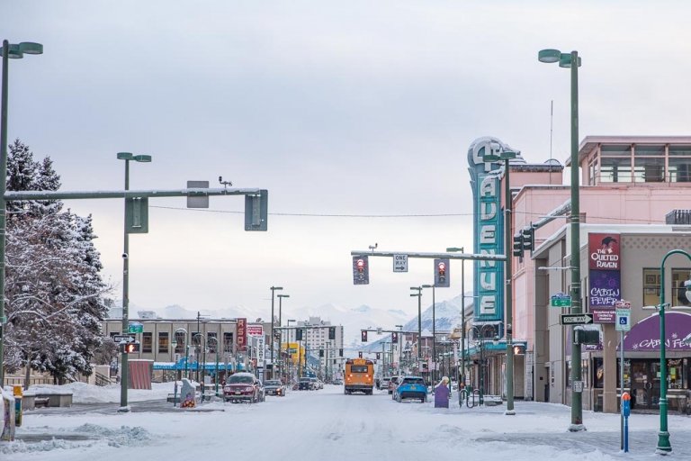 Downtown Anchorage, Anchorage, Alaska, 4h Avenue Theatre, 4th Avenue Theatre Anchorage, 4th Avenue Theatre Alaska