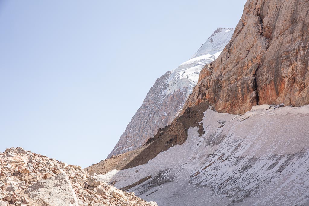 Dukdon Pass, Fann Mountains, Sughd, Tajikistan, Central Asia, Dukdon Glacier