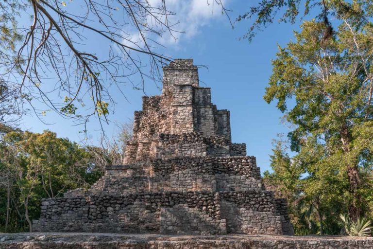 El Castillo, Muyil Ruins, Mayan Ruins, Quintana Roo, Yucatan Peninsula, Mexico