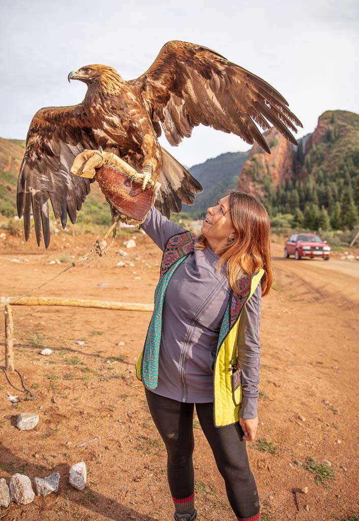 Jeti Oguz, golden eagle, eagle Kyrgyzstan, Kyrgyzstan, solo female travel central asia, Adventures of Nicole, Adventures of Lil Nicki