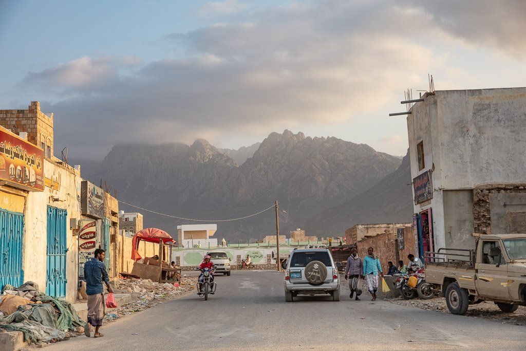 Socotra, Socotra Island, Yemen, Hadiboh, Haggier Mountains, Hadiboh sunset