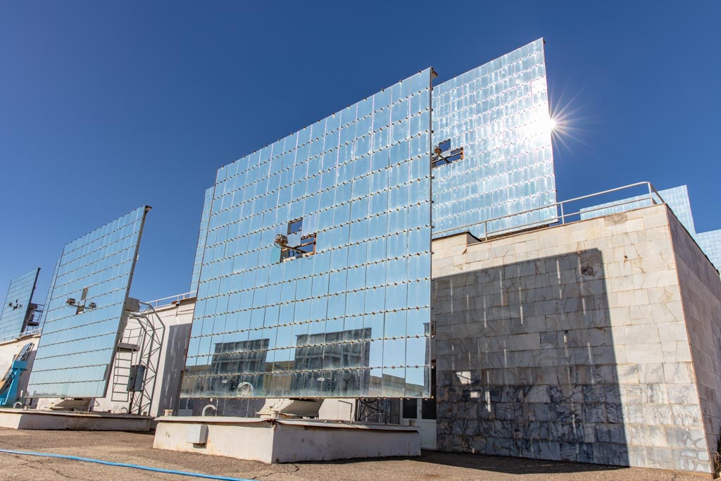 Heliostats, Solar Furnace, Institute of the Sun, Parkent, Uzbekistan