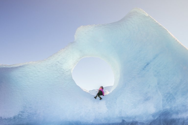 Knik, Knik Glacier, Alaska, Matsu Valley, Matanuska Susitna, Ice hole