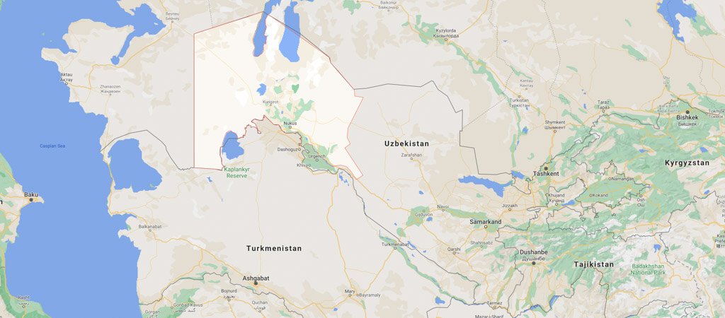 Karakalpakstan Map