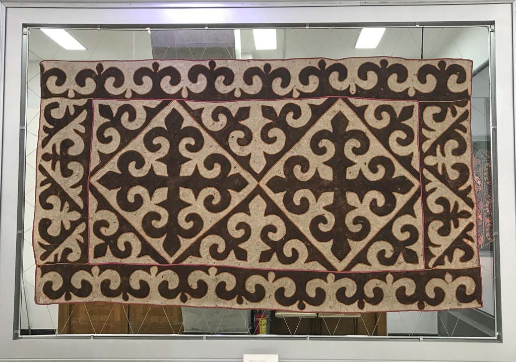 A Kasteyev Museum, Almaty, Kazakhstan, Kazakh felt, felting, felt carpet