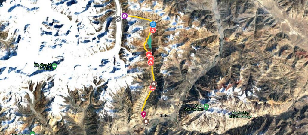 Khafrazdara Hike Map