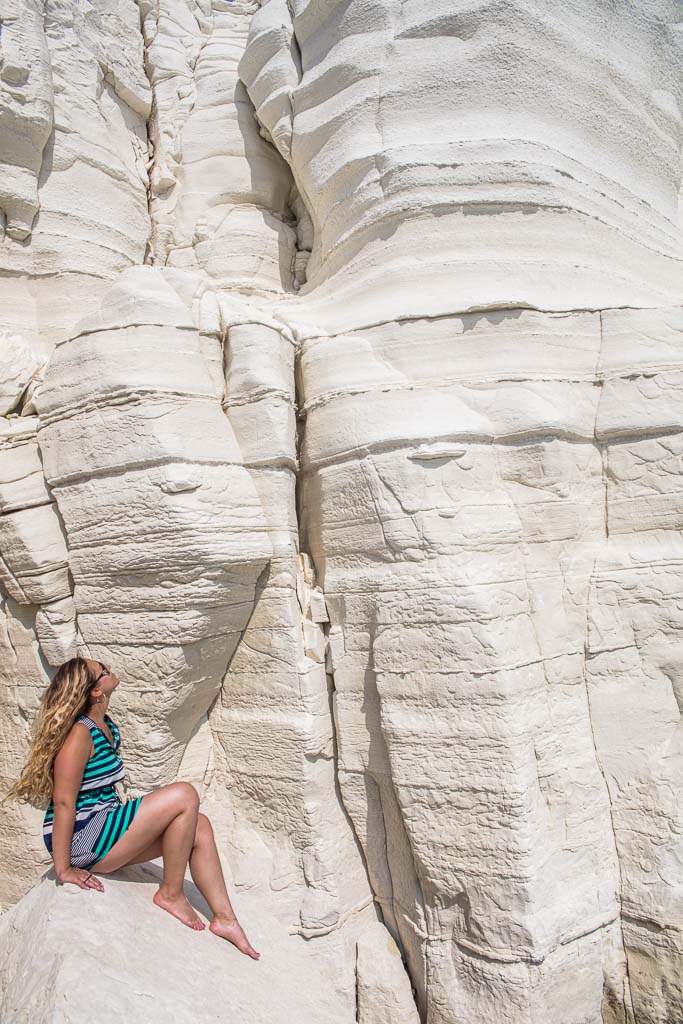 Paphos, Cyprus, gypsum, gypsum cliffs, white cliffs