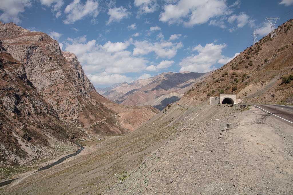 Fann Mountains, Tajikistan, tunnel, M34, Anzob Tunnel