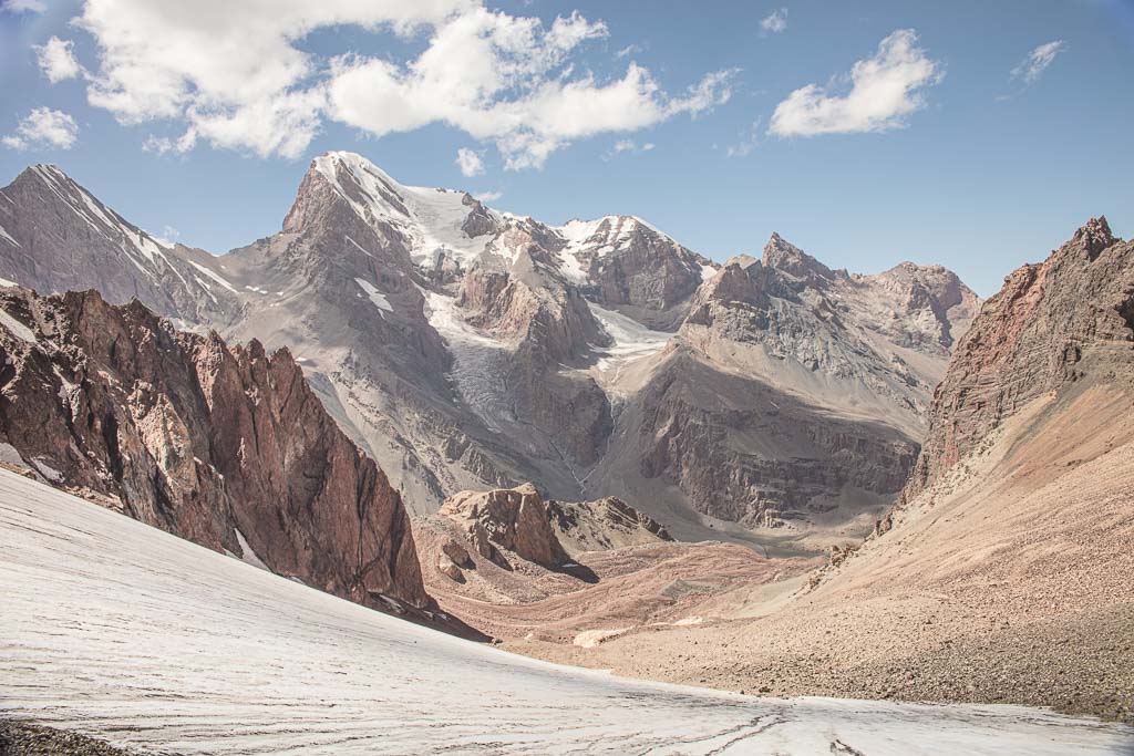 Kaznok Pass, Gora Chimtarga, Fann Mountains, Tajikistan