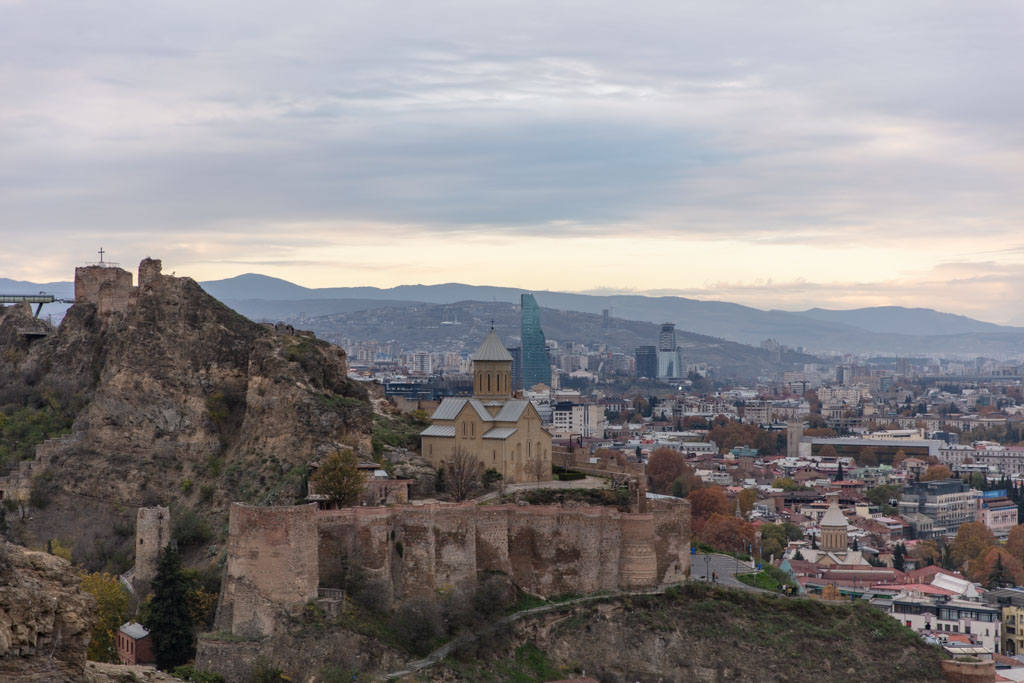 Narikala Fortress and St. Nicholas Church, Tbilisi, Georgia