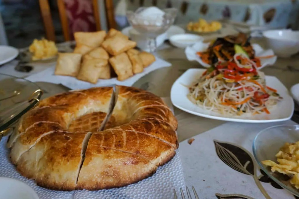 non, bread, Central Asia food