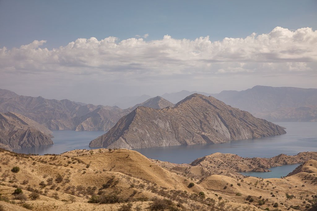 Nurak reservoir, Tajikistan, Pamir Highway, Nurek