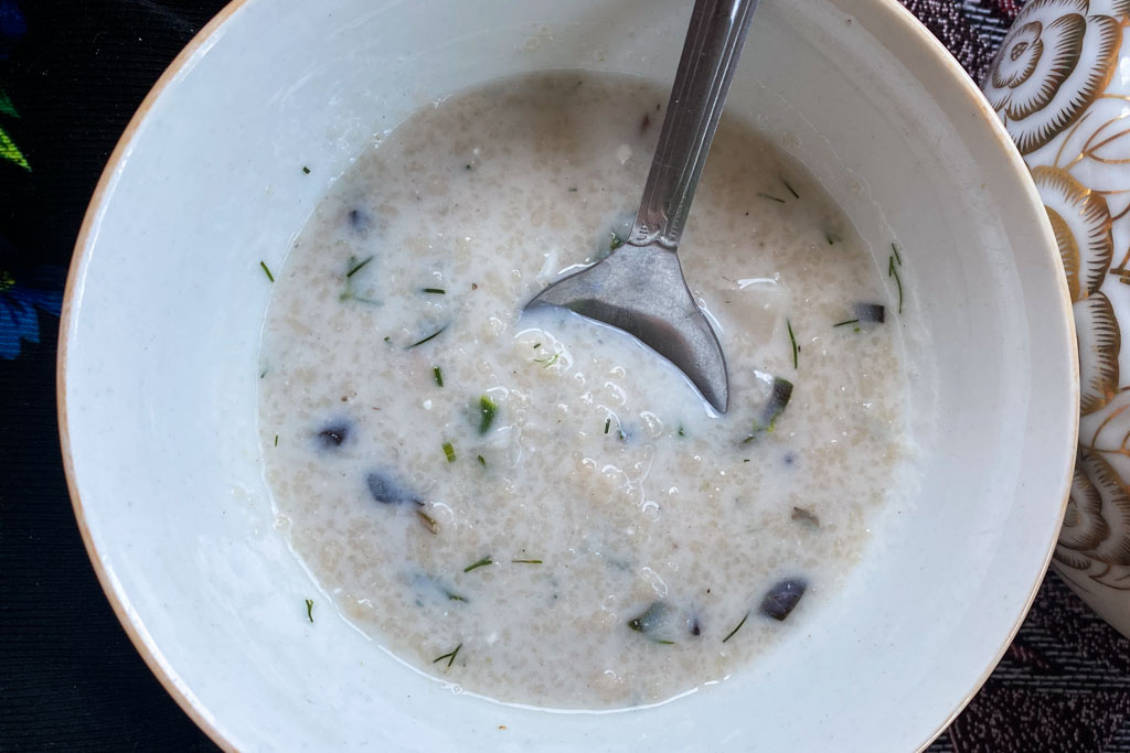 osh i troosh, Tajik food