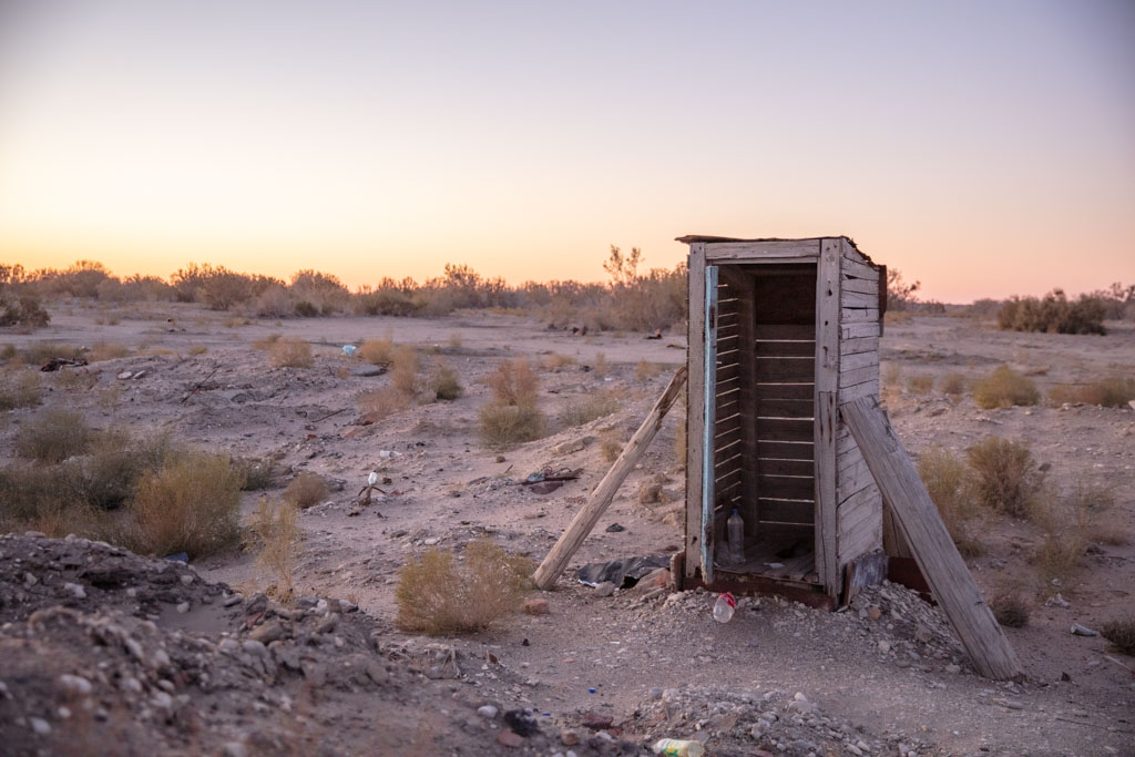 Outhouse, Kantubek, Vozrozhdeniya Island, Uzbekistan