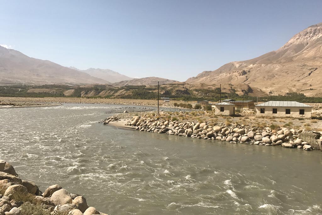 Ishkashim border crossing, Tajikistan Afghanistan border crossing