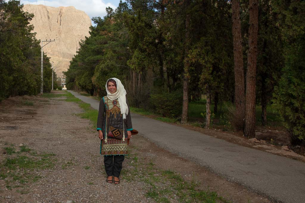 A shalwar kameez I got in Afghanistan prior to arriving in Iran. Not the usual outfit worn by Iranian women but it does the trick (many people thought I was Afghan or an Iranian who recently visited there)