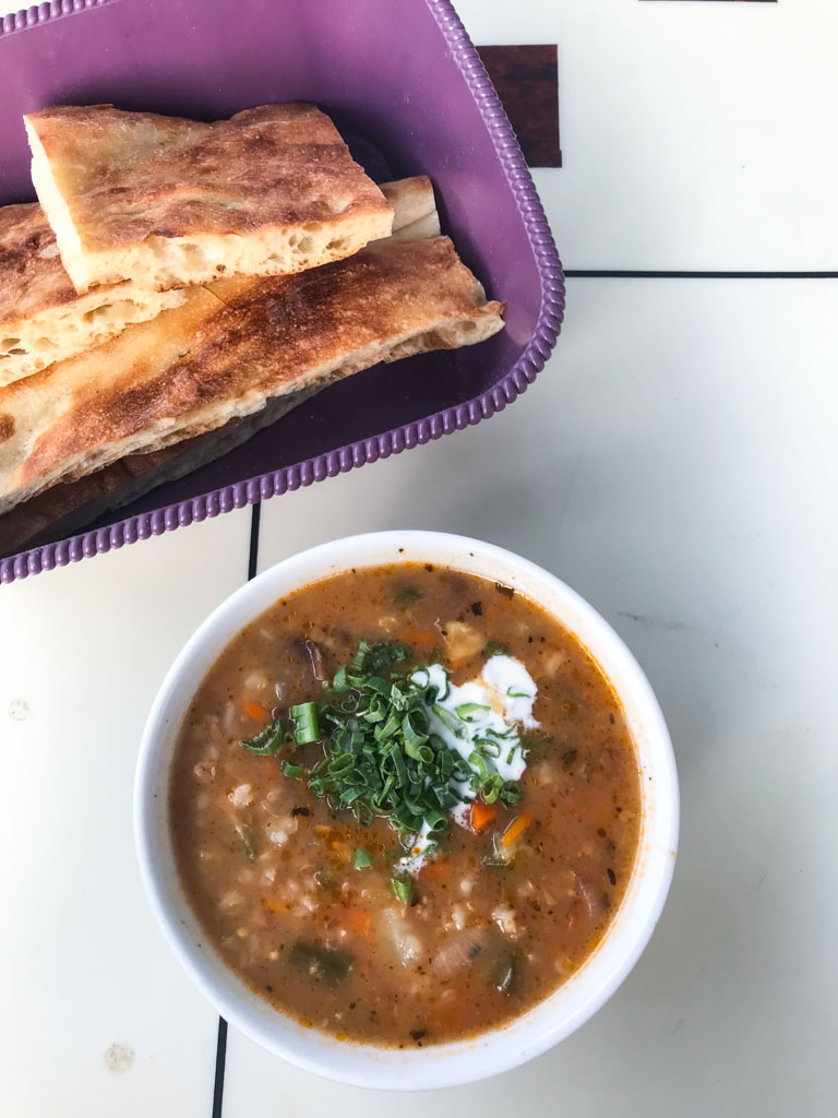 Pickle Soup, Oriyona Restaurant, Qala i Khumb, Darvoz, Tajikistan