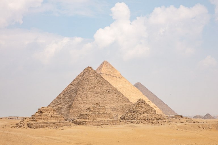 Giza Pyramids, Giza Pyramid Complex, Cairo, Egypt, Sahara, Sahara Desert, North Africa, Africa