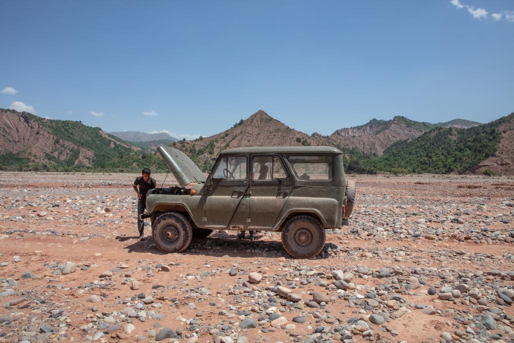 UAZ, Sary Khosar Nature Reserve, Khatlon, Tajikistan