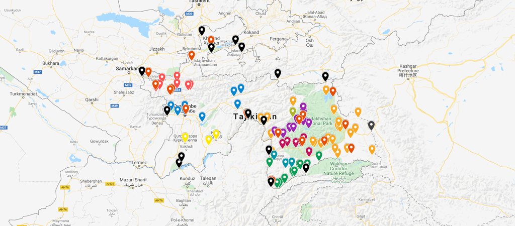 Tajikistan Map