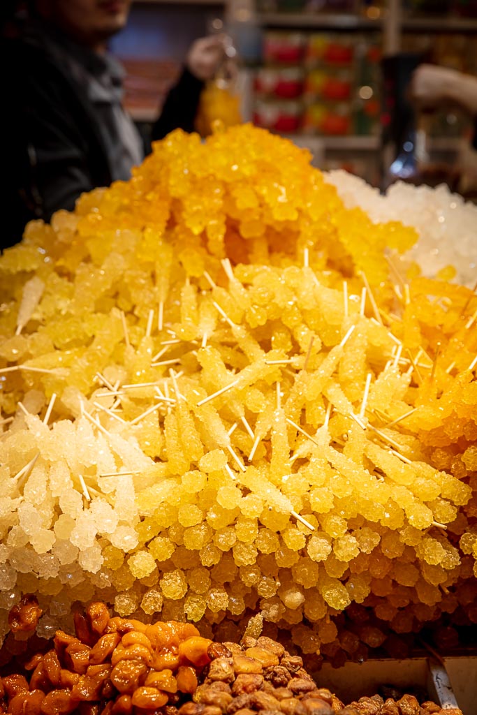 Saffron sugar, Tajrish, Tajrish Bazaar, Tehran, Iran