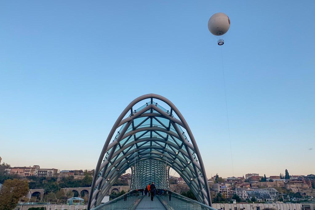 Tbilisi Peace Bridge and Rike Park, Tbilisi, Georgia