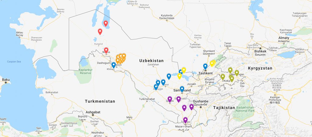 Uzbekistan Map