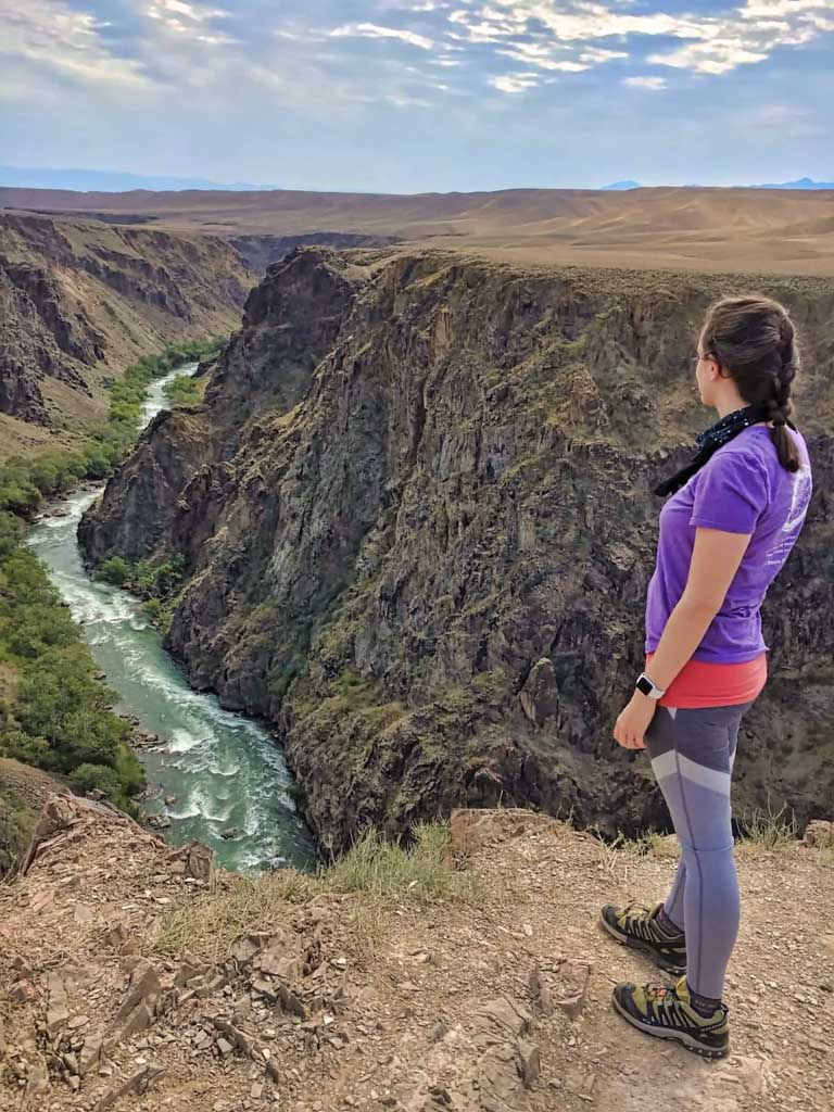 Valerie, Charyn Canyon, Kazakhstan, central asia packing list