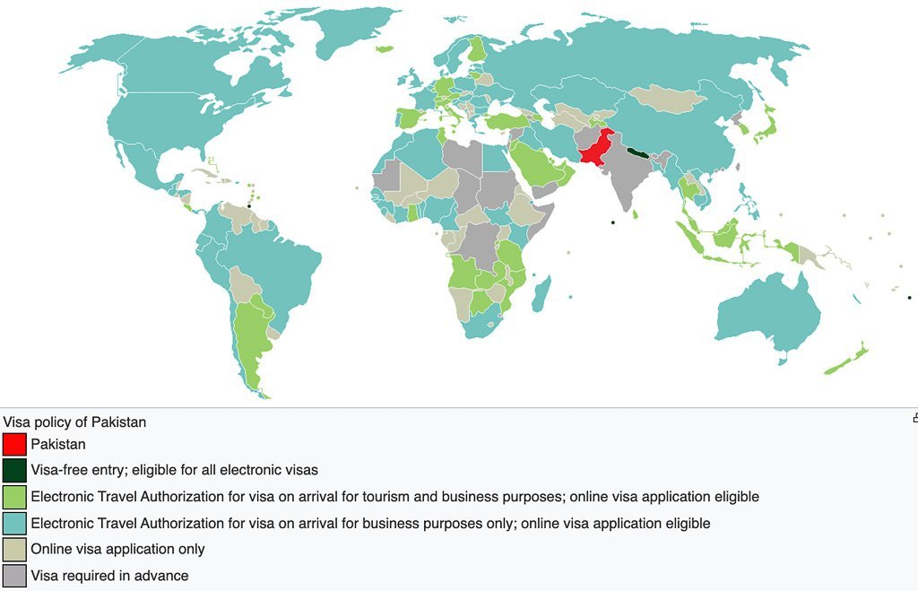 Visa policy of Pakistan