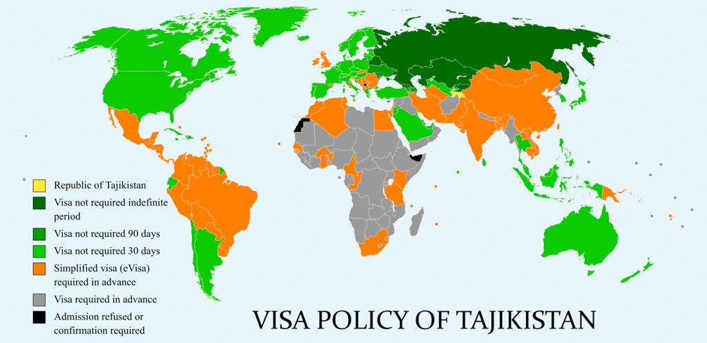 visa policy of tajikistan