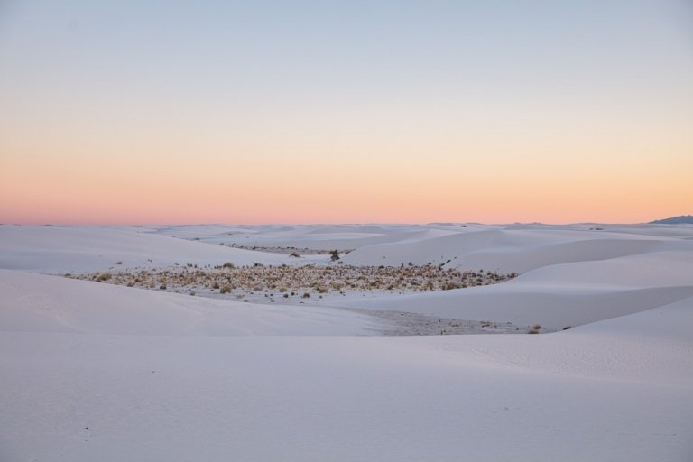 Sunset white sands, White Sands, New Mexico, White Sands New Mexico, White Sands National Park, White Sands National Monument, USA, gypsum