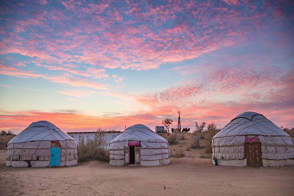 Uzbekistan, Central Asia, Aydarkul, Aydar, Aydar yurt camp, Navoi