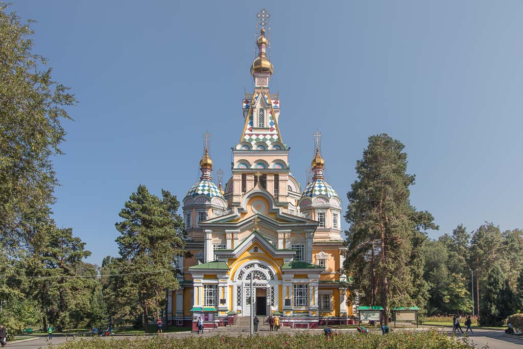 Kazakhstan, Almaty, Zenkov, Zenkov Cathedral, Ascension Cathedral, Almaty Cathedral, Almaty Church, Orthodox Church, Orthodox cathedral, Panfilov Park